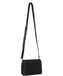 Quilted Women's Crossbody Bag JYE-0472 BLACK